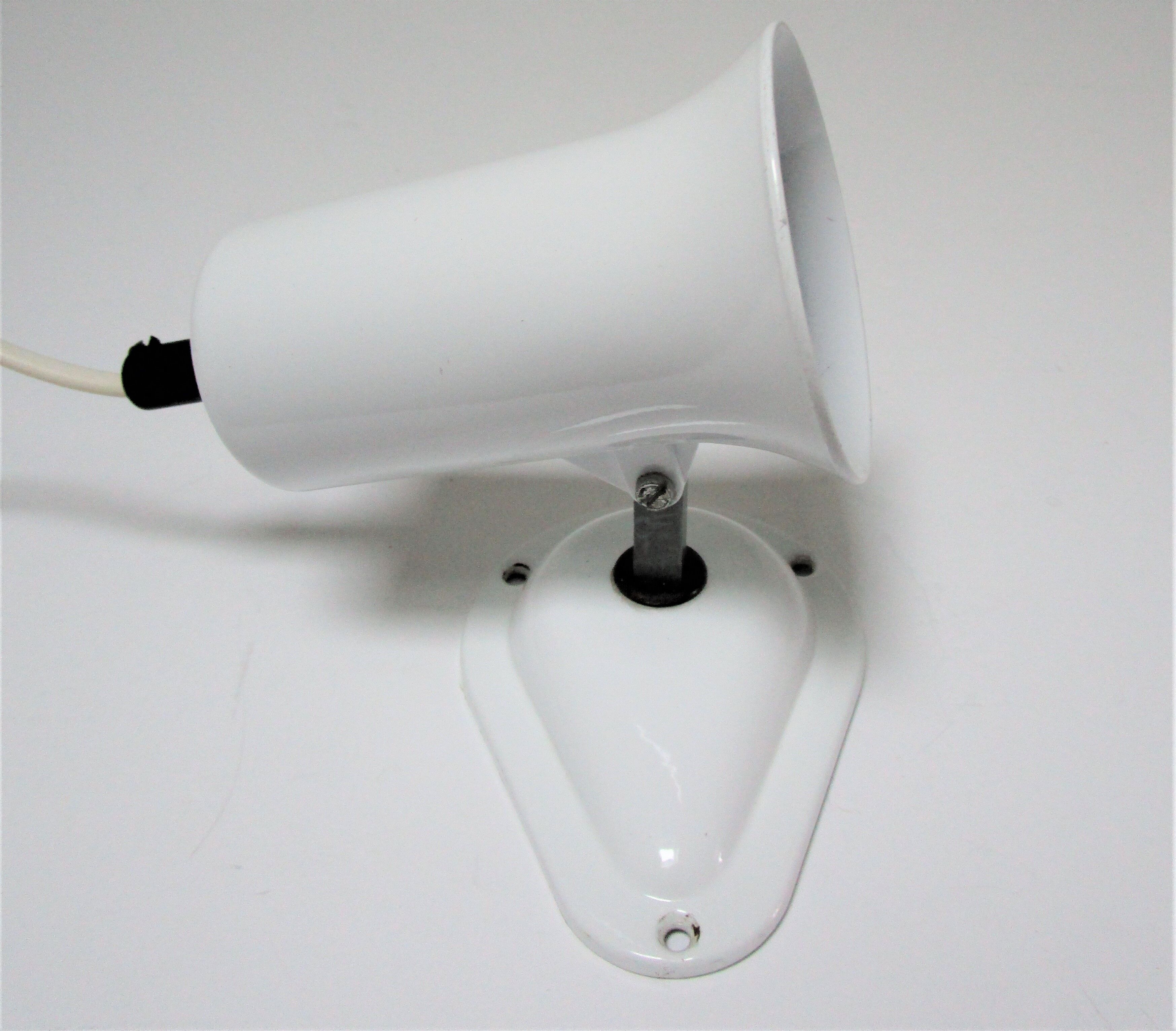 Adjustable wall lamp Lita metal lacquered white vintage design