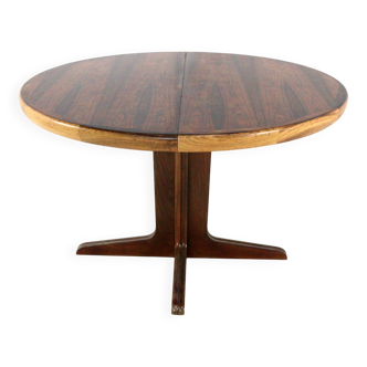 Table à manger ronde extensible en palissandre 'Timring' danoise