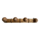 Vintage wooden wall coat rack