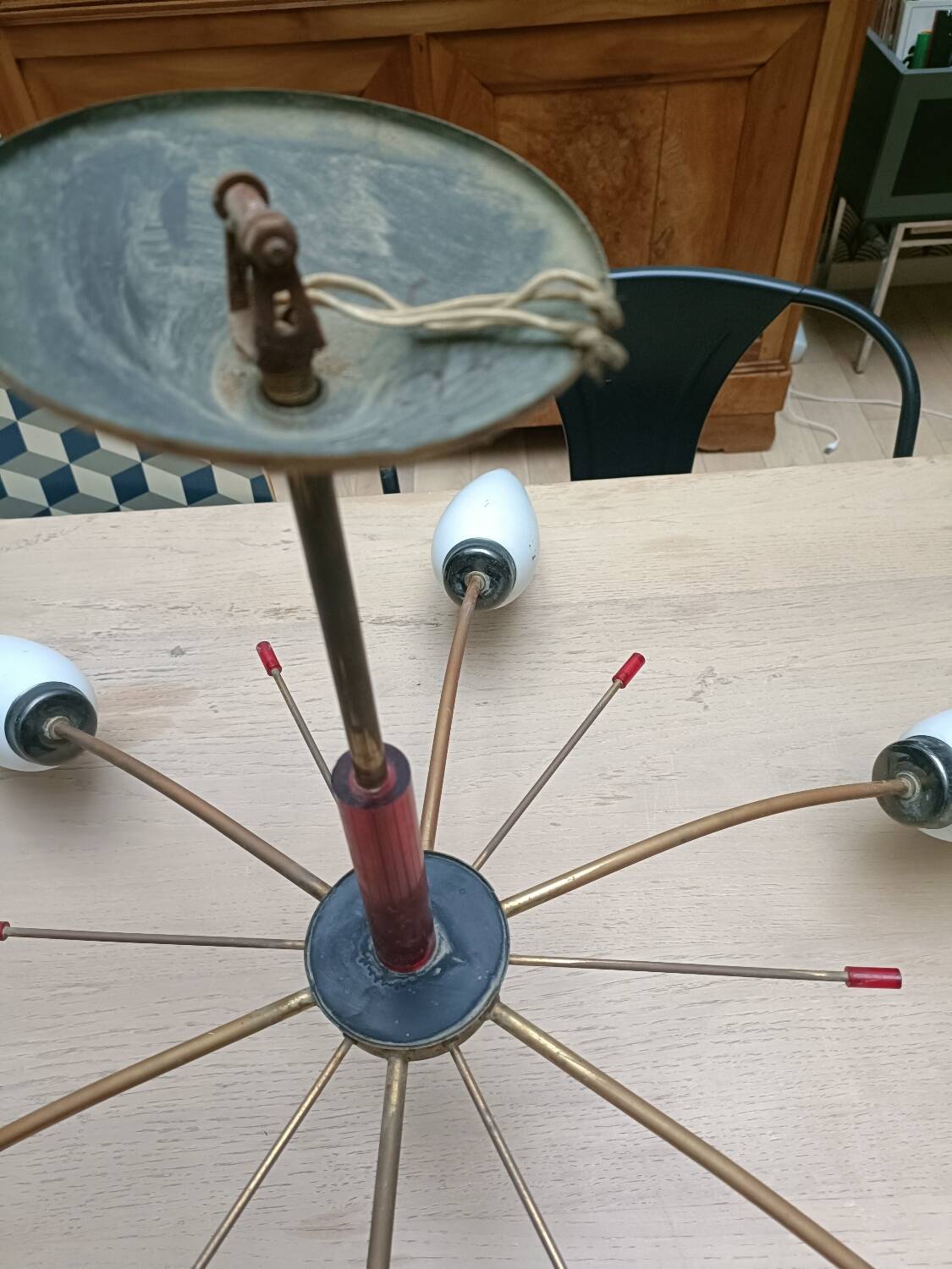 Lustre araignée années 50