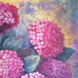 Painting bouquet of flowers