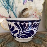 Vintage hard blue & white ceramic bowl - Anfora: art from Madagascar - TBEG!
