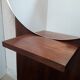 Art Deco dresser, solid walnut, veneer, 3 drawers, mirror.