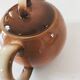 Small graphic selfish teapot in gradient brown – 70s