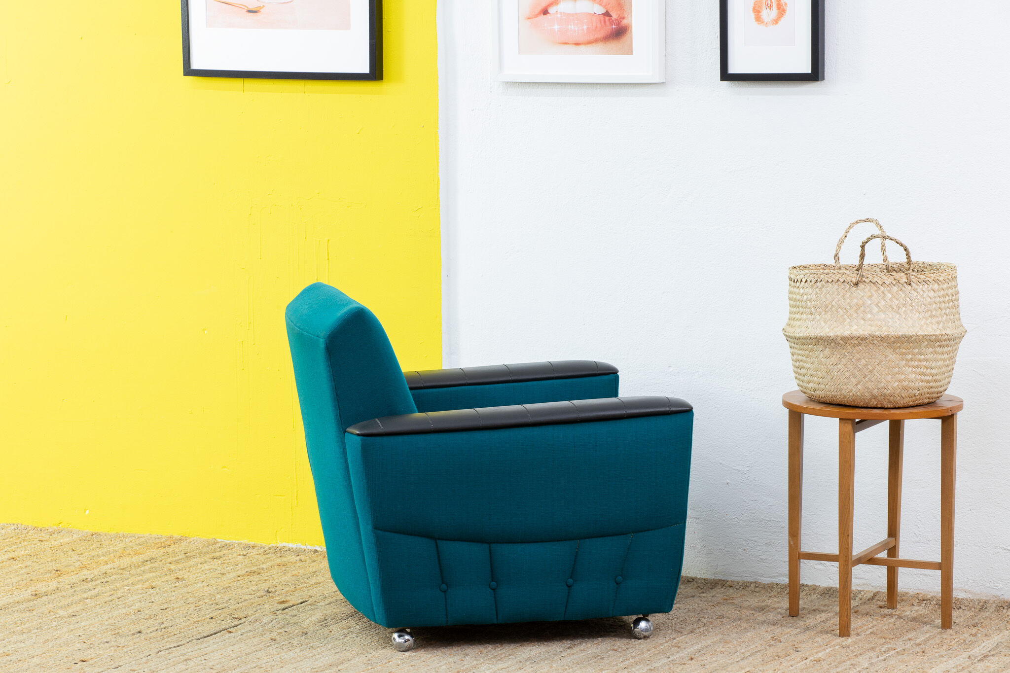 Vintage Scandinavian Armchair – 82 cm