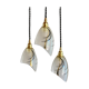 Suspension cascade art deco tulipes verre