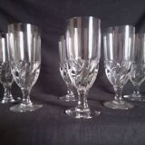 Set of 6 large absinthe glasses, h - 18 cm.