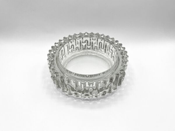 Vide-poche SKLO UNION • Verrerie Hermanova hut • Design Frantisek Vizner  • 1965 • Verre pressé