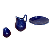 Salière, Carafe à Lait, Soucoupe et Assiette par Hertha Bengtson pour Rörstrand, Années 1960, Ensemble de 4
