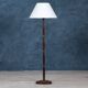 Mid-Century Floor Lamp in Rosewood and Brass, Denmark, 1960s