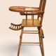 Chaise haute pour enfant en bois courbé