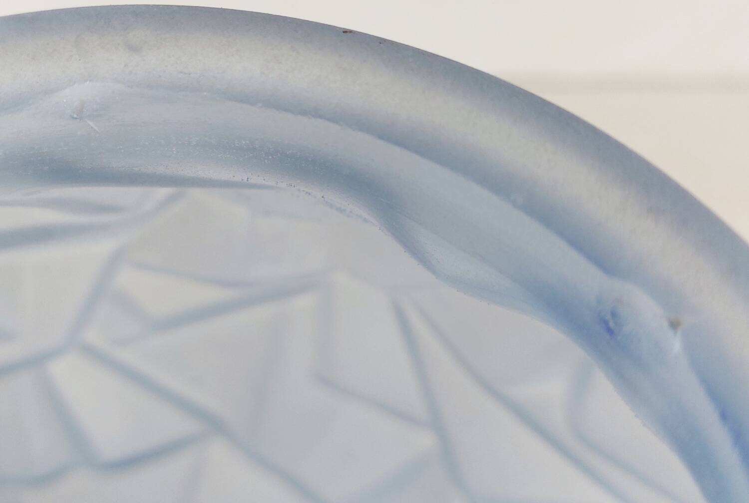 Art Deco blue glass vase