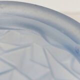 Vase Art Déco verre bleu