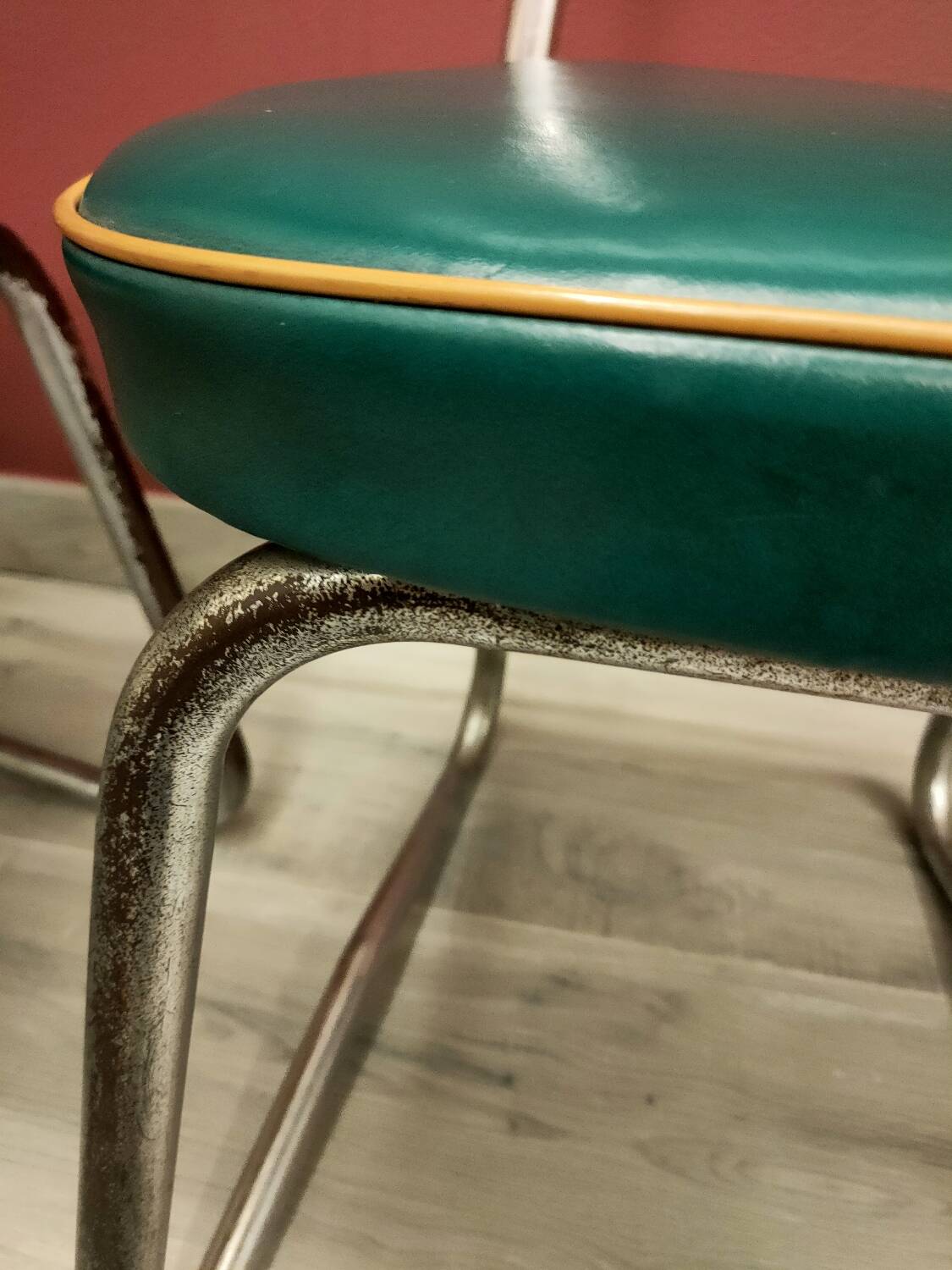 Pair of industrial office chairs