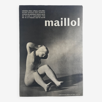 Original poster Aristide MAILLOL, National Museum of Modern Art, 1963 by SOUGEZ Mourlot imp.