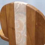 Set of 8 Czech Postmodern Pine Dining Armchairs, 1970s