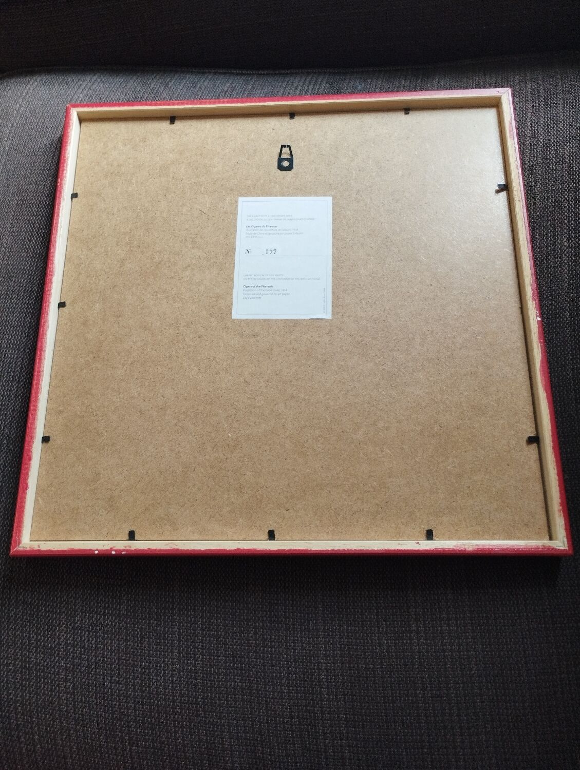 Lithograph Tintin The cigars of the pharaoh 1000 copies