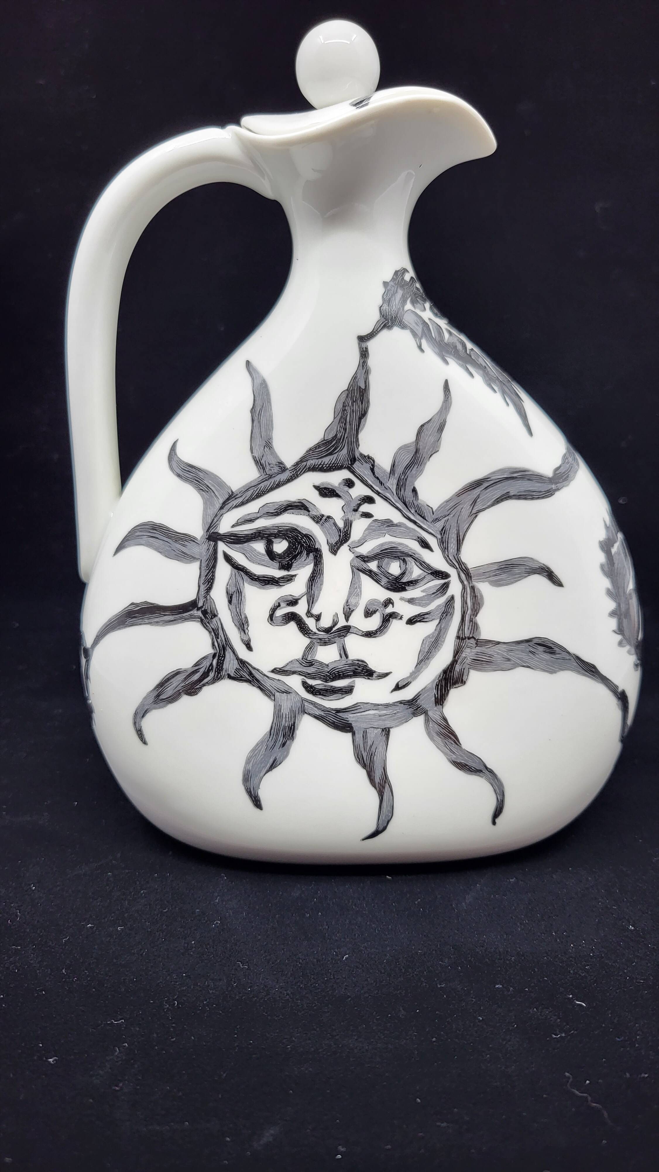 Bottle Jean Lurçat by Haviland Limoges in porcelain France