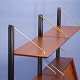 Dutch wall unit in teak by Louis van Teeffelen for WeBe, 1960s