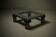 Large Maitland-Smith tessellated stone and brass coffee table 1980s
