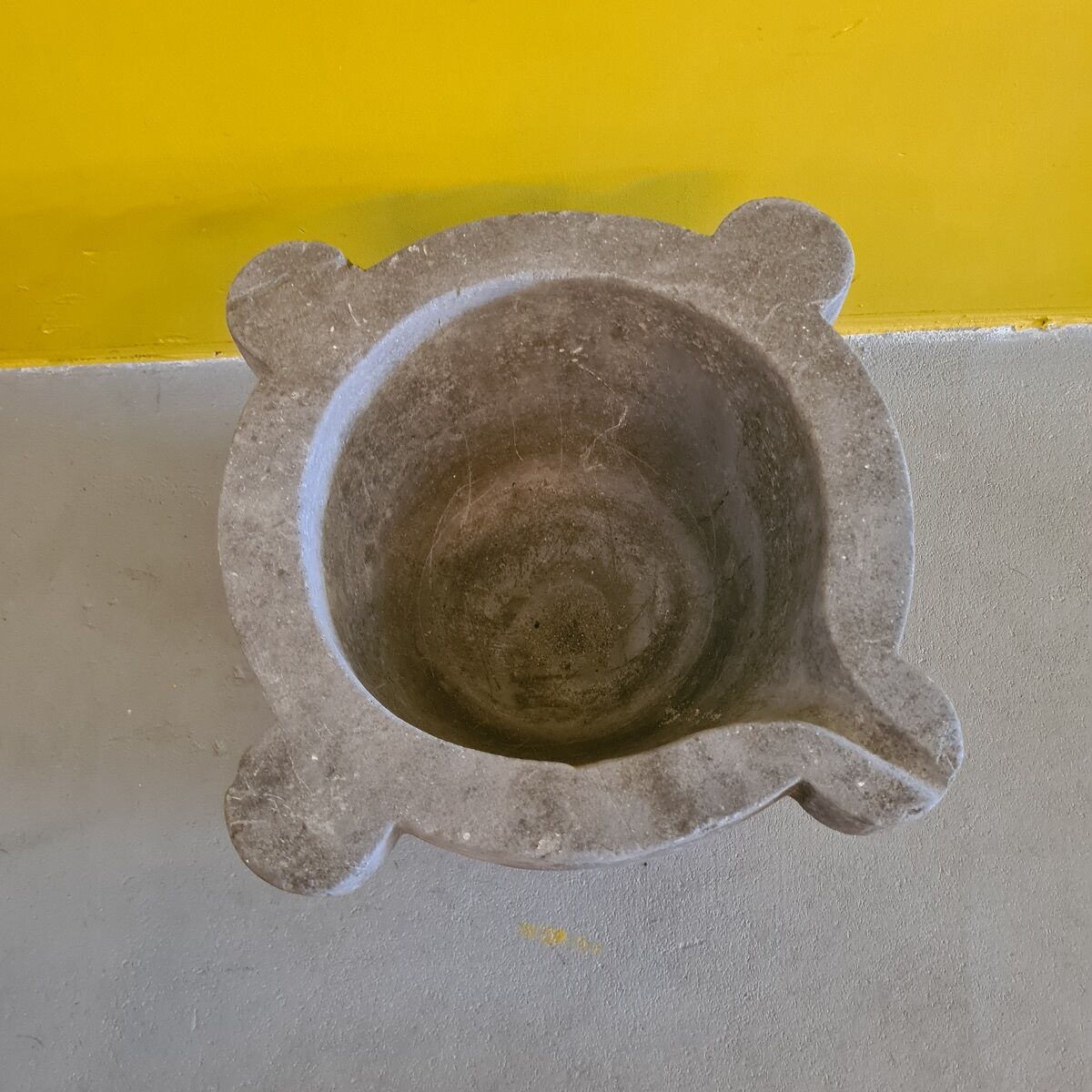 Antique Blue Stone Mortar, from the 19th century.