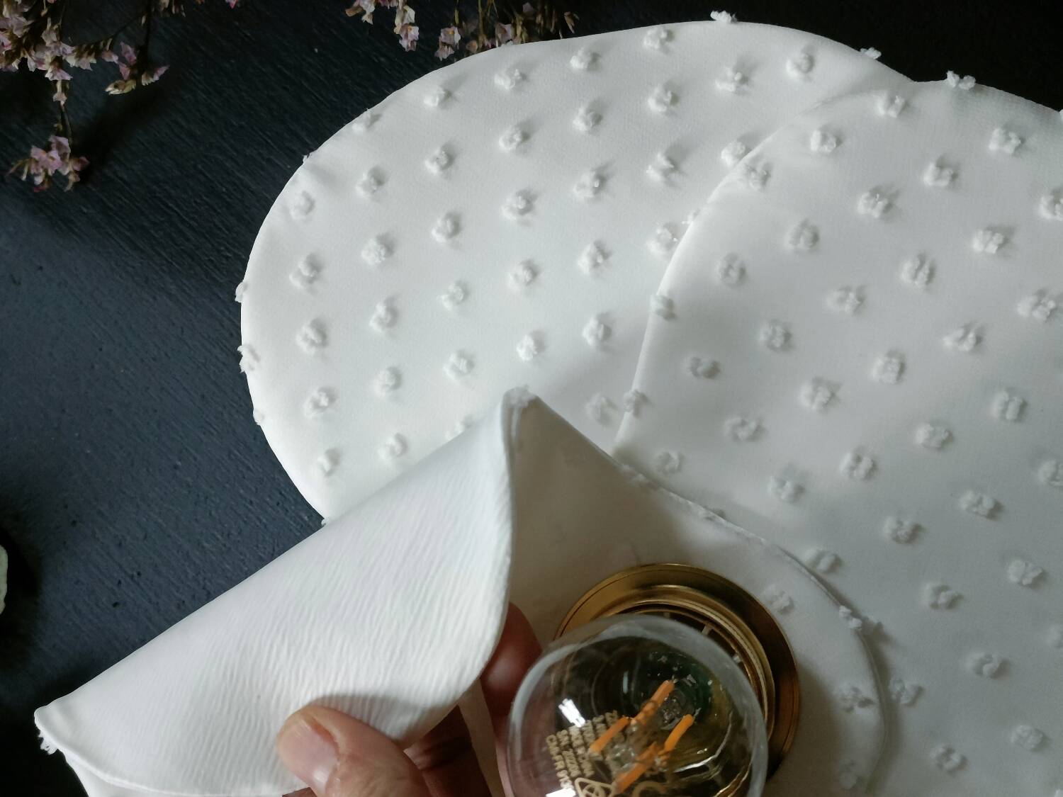 “Snowdrop” flower applique