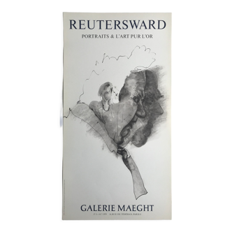 Affiche en phototypie, Carl Fredrik Reutersward, Galerie Maeght / Portrait de Calder, 1979