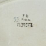 Raviers in faience blue fleurette model