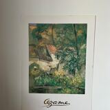 Museum poster reproduction of classical painting The House of Father Lacroix in Auvers by Cézanne