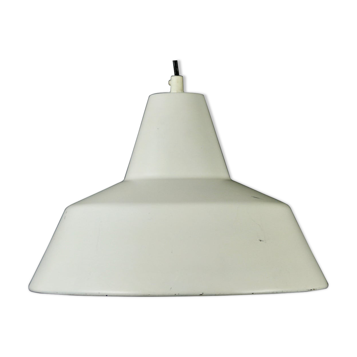 Industrial design enamel lamp Louis Poulsen Danish Design