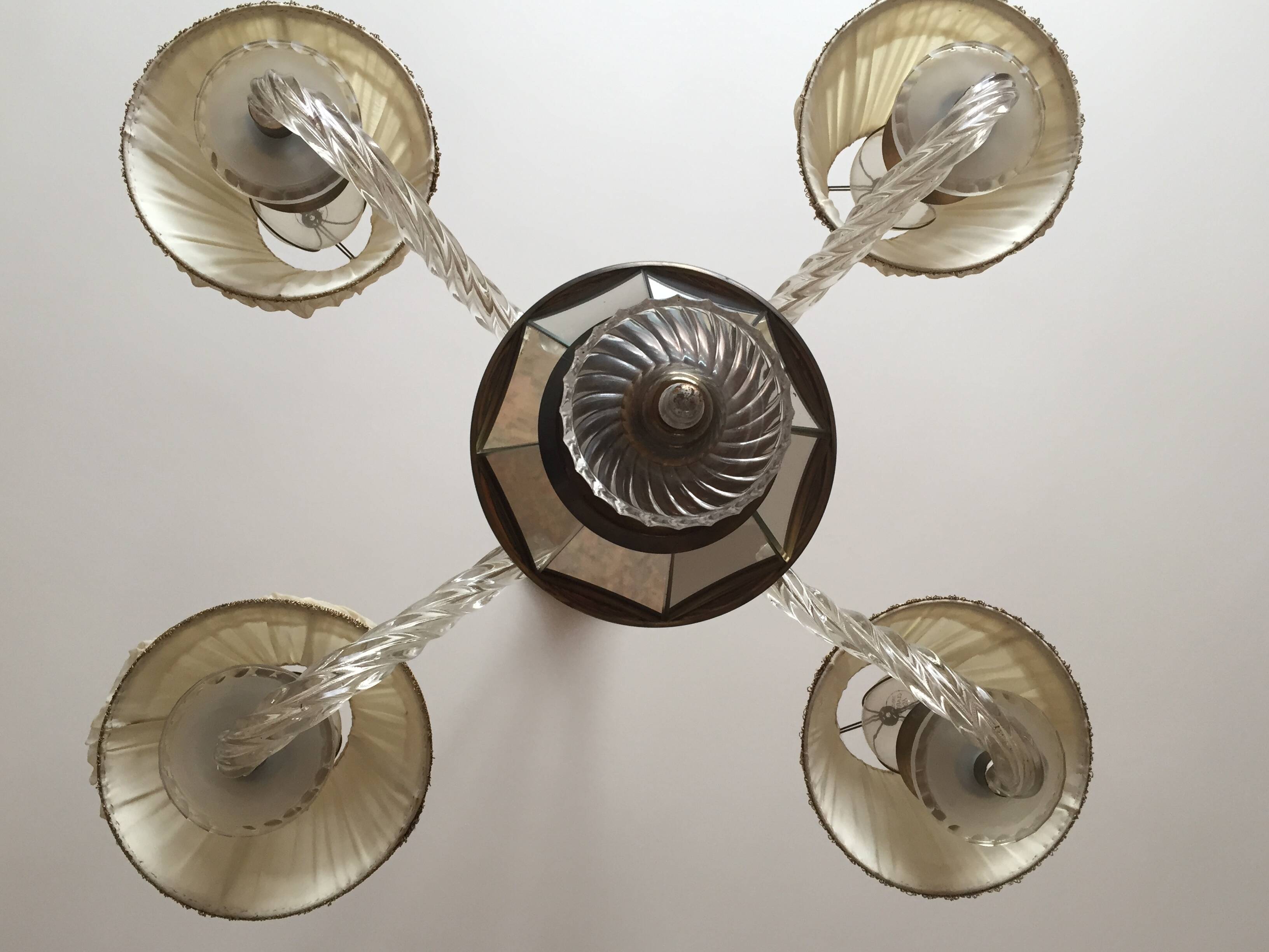 Chandelier and its wall lights