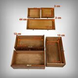 Small Secretary/Chiffonier in Mahogany Burl and Lemonwood – 1900