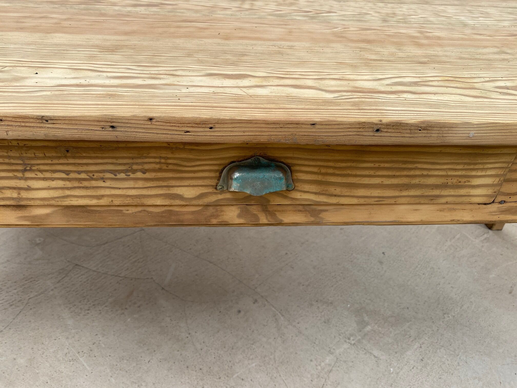 Old farm table feet spindles