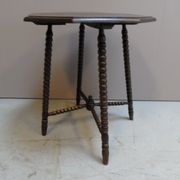Table d’appoint Bobin en chêne vintage