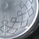 Pair of pressed moulded glass bottles mats