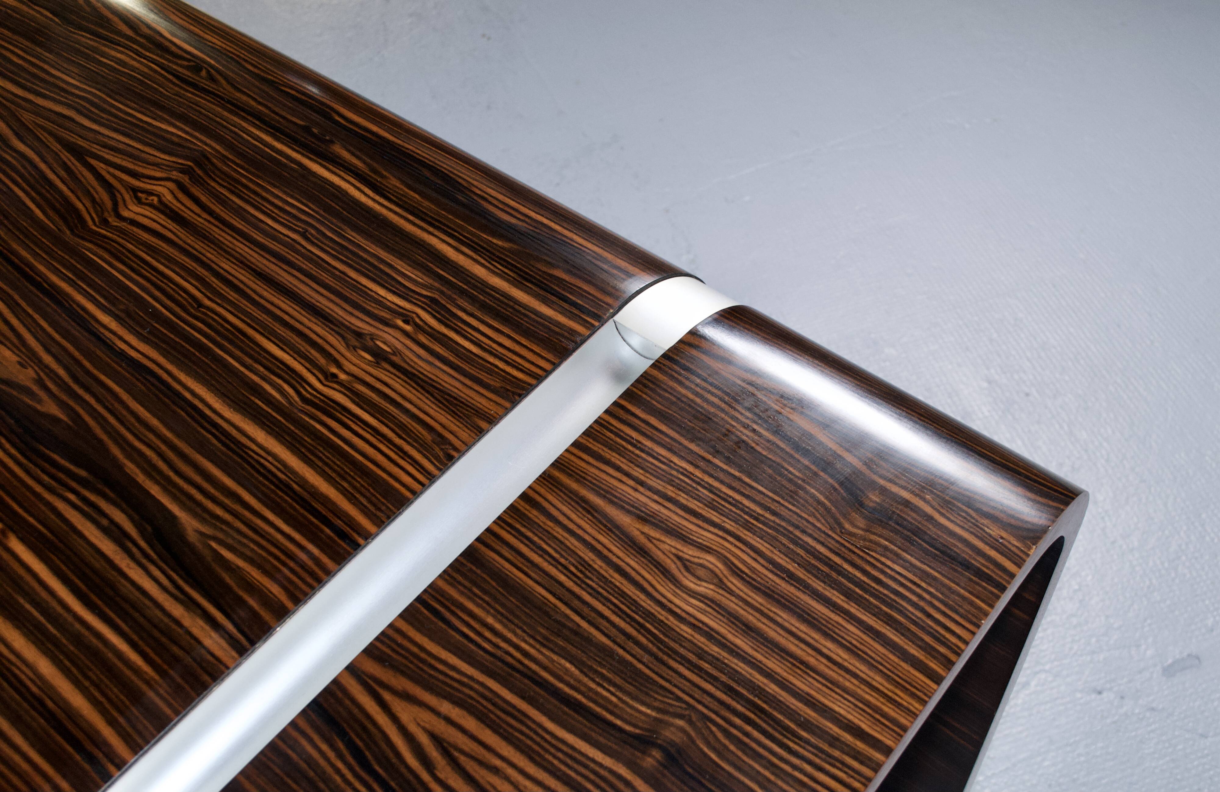 ROSEWOOD DESK MICHEL BOYER TFM EDITION 1970s ROTHSCHILD BANK