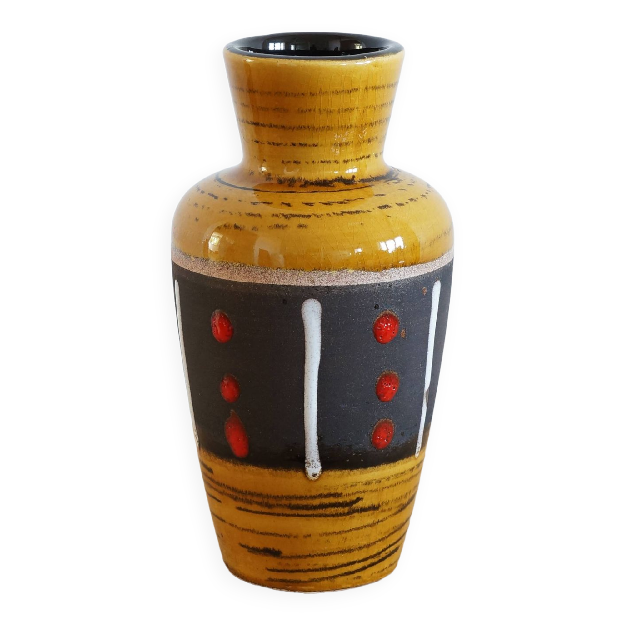 West Germany ceramic vase 1970s