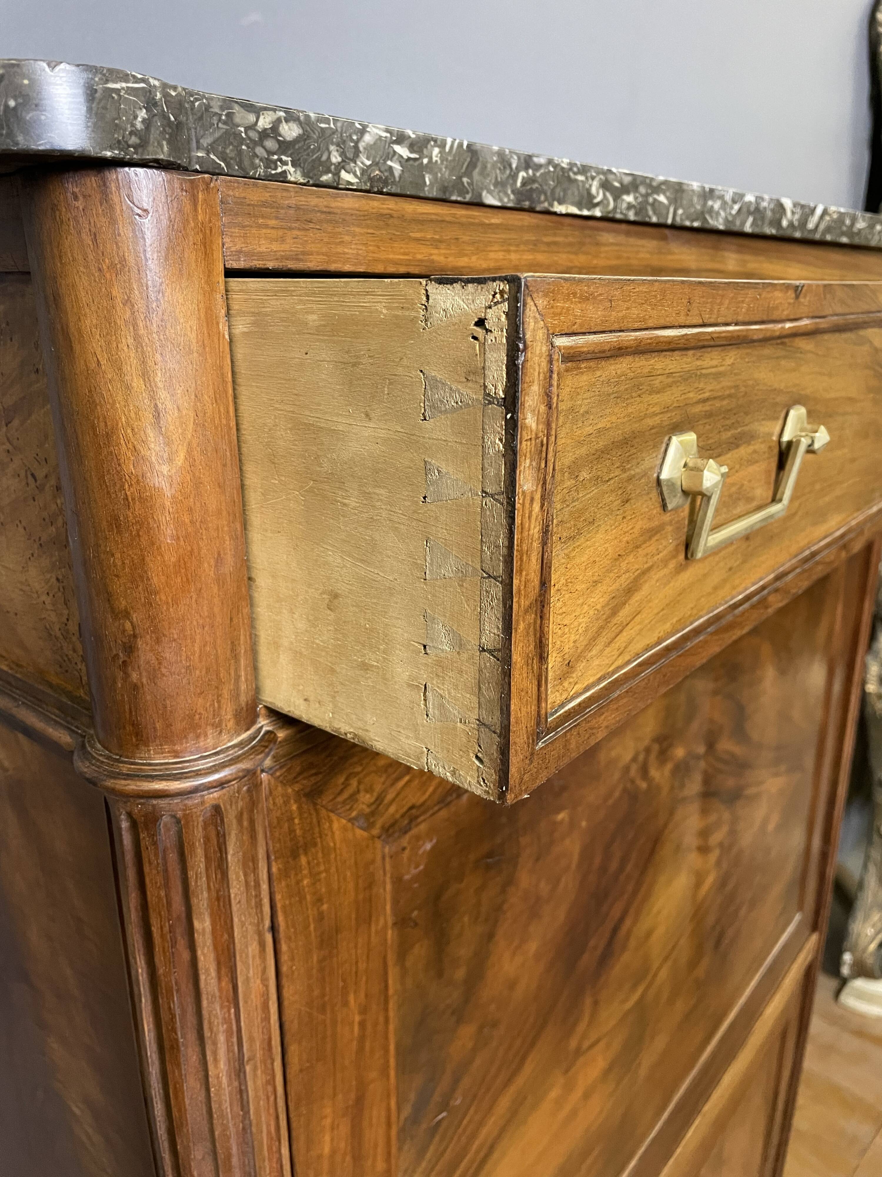 Louis XVI period walnut secretary