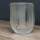 Small blown crystal vase