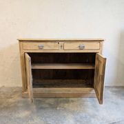 Old raw wood sideboard