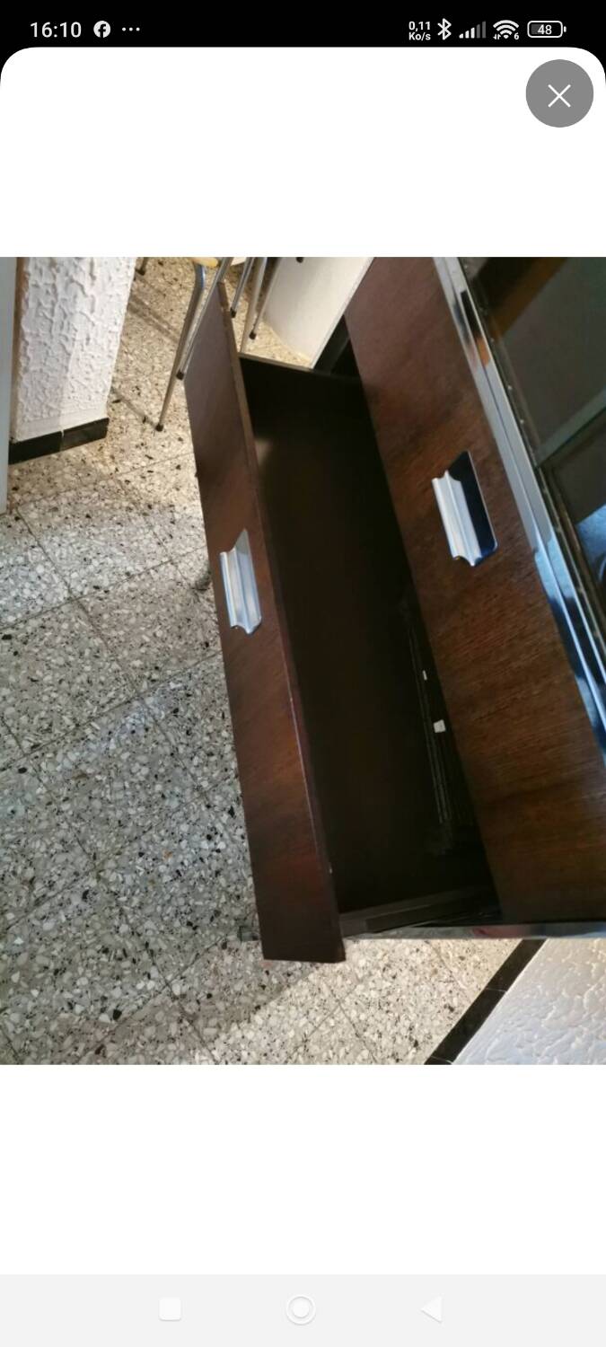 Rosewood and chrome display cabinet, 1970s-80s.