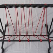 OLD MAGAZINE HOLDER VINTAGE BOOKS 50/70' WROUGHT IRON SCOUBIDOU