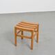Set of three chairs and two stools Maison Regain, circa 1970