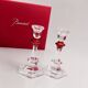 Baccarat - Candlestick (2) - Crystal, Glass - Harcourt candlestick Red