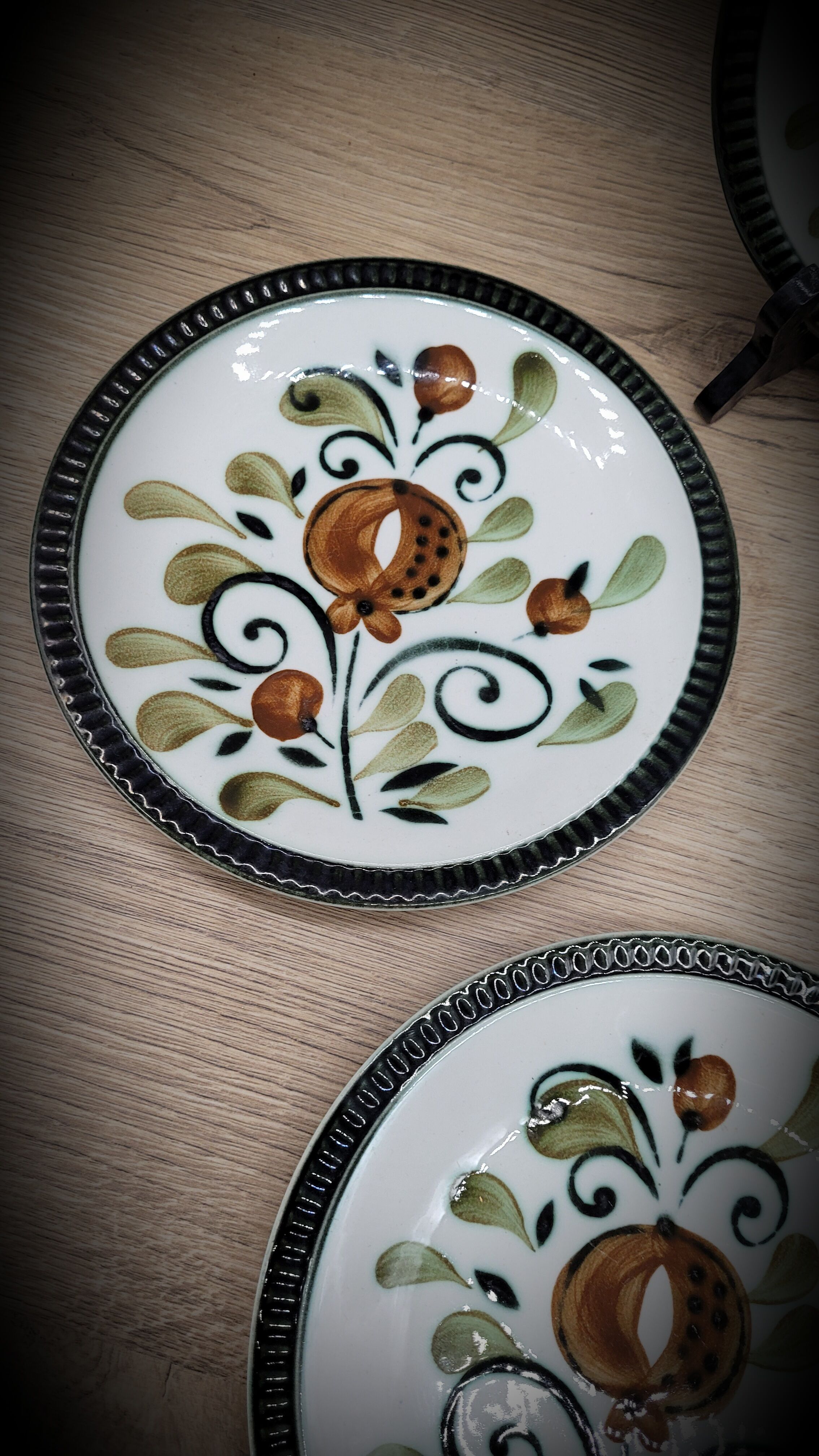 Set 4 plates Boch Argenteuil