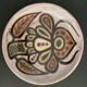 Ceramic dish enamelled by Jacques Poussines Sant Vicens 1950
