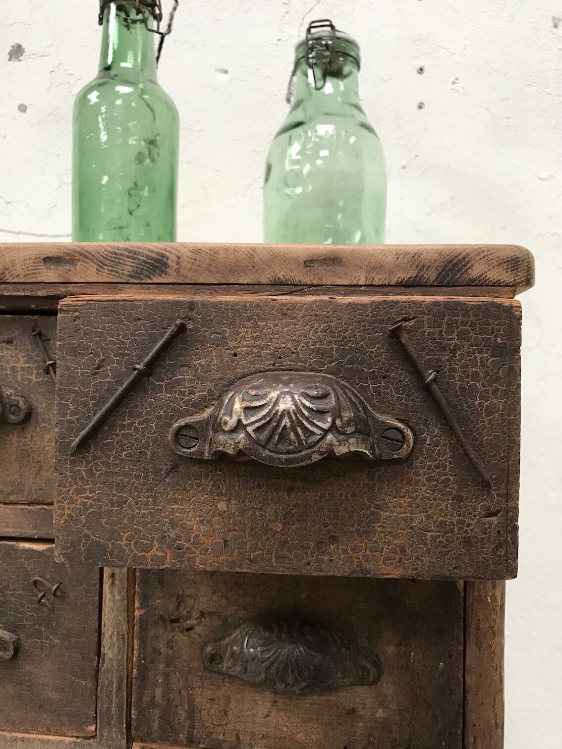 Wooden craft furniture with 10 drawers