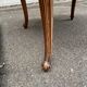 Round extendable dining table Louis XV in solid wood from the 1960s.