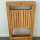 Pair of folding chairs from the 70s in solid beech