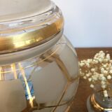 Vintage art deco globe table lamp